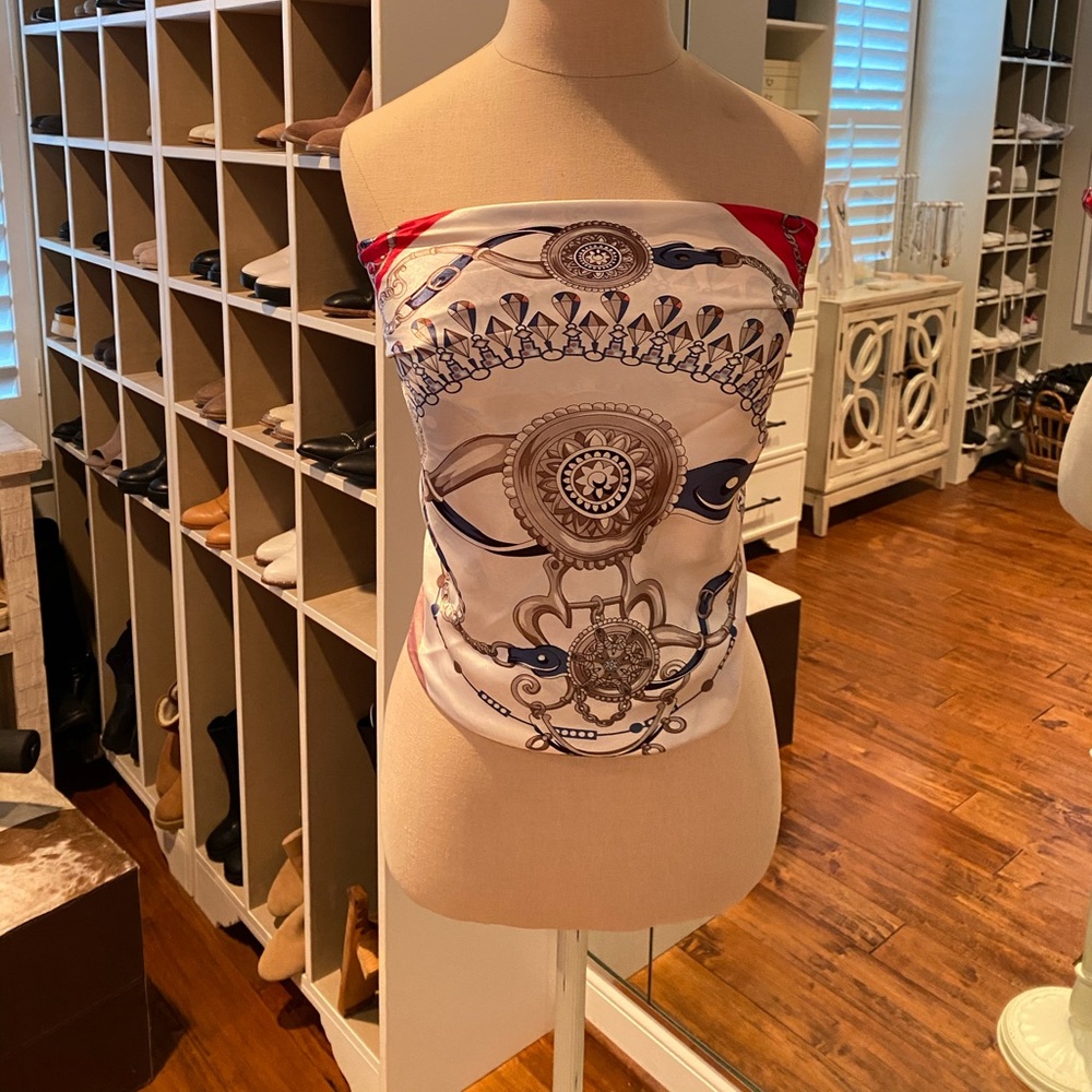 Silk Scarf Top